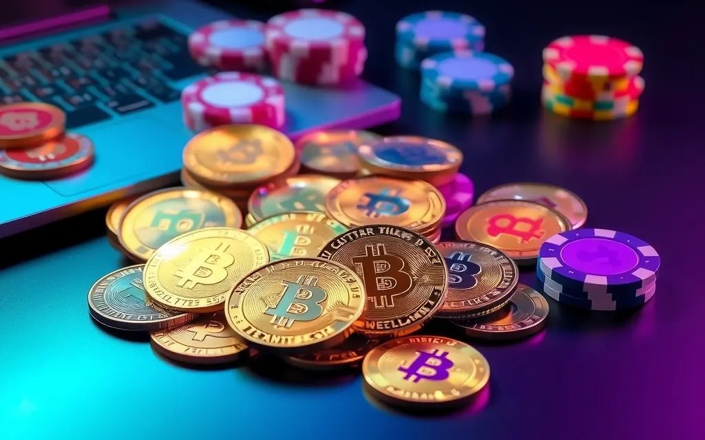 Monete di criptovalute e fiches per depositi nei casinò non AAMS